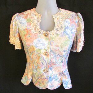 Nah Nah Petite VINTAGE Unique women's Top Size 8P